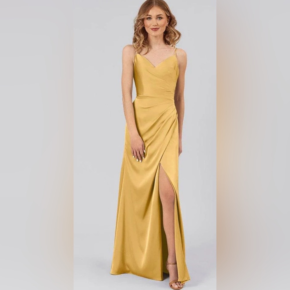 Chic Strapless Yellow Dress